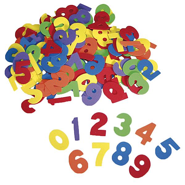 Moosgummi, Zahlen groß